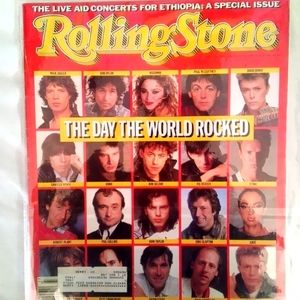 Vintage Rolling Stone - August 15, 1985 Back Issue."